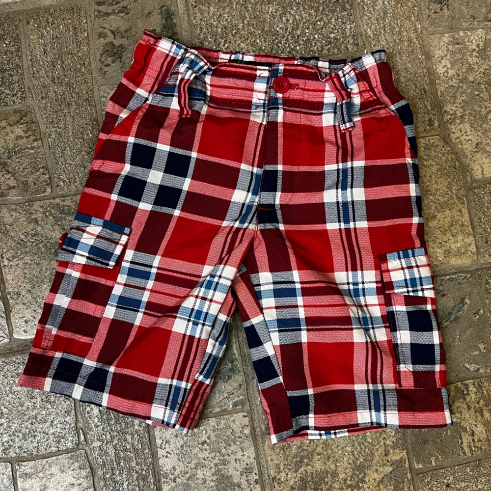 Check print shorts for boy